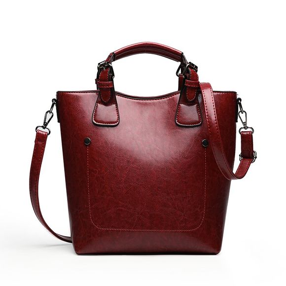 Nouveau sac à main de sac à main de sac à main de concepteur de femmes de cuir d'unité centrale de cuir d'épaule moi - Rouge 