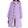 Manteau chaud en cachemire à motif de pied de poule en laine polaire à double face pour femmes - Rose Blush XL