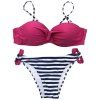 Split Bikini Maillot De Bain Couleur Bonbon Maillot De Bain Bikini - Rouge Rose XL