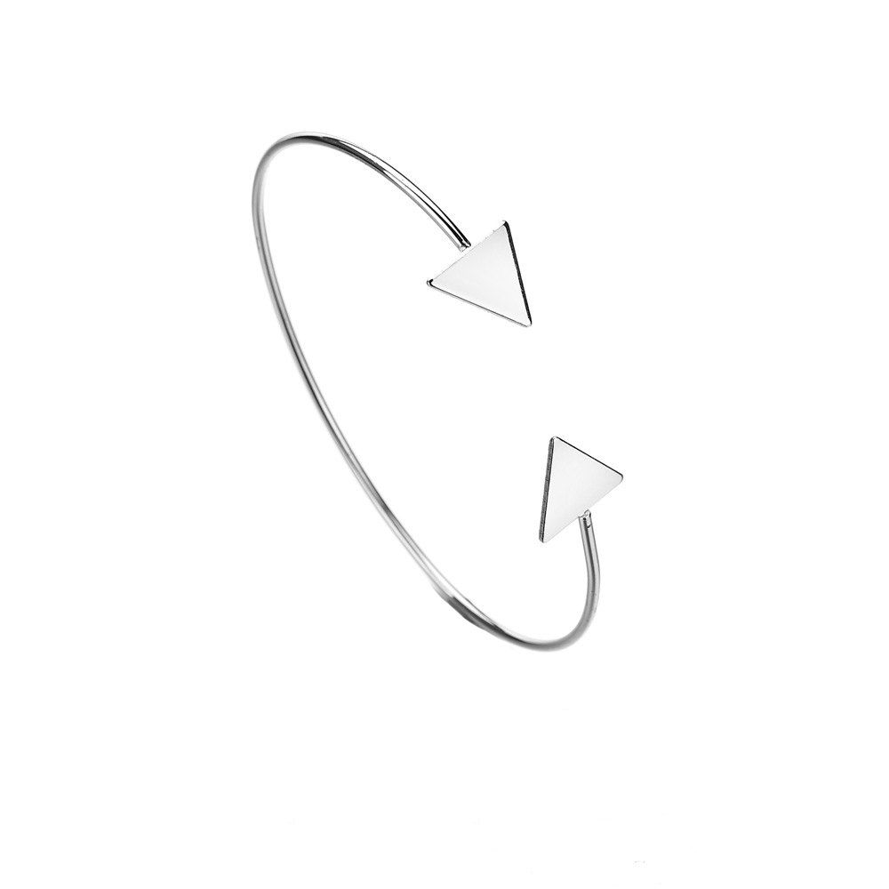 

Simple Arrow Open Bracelet, Silver