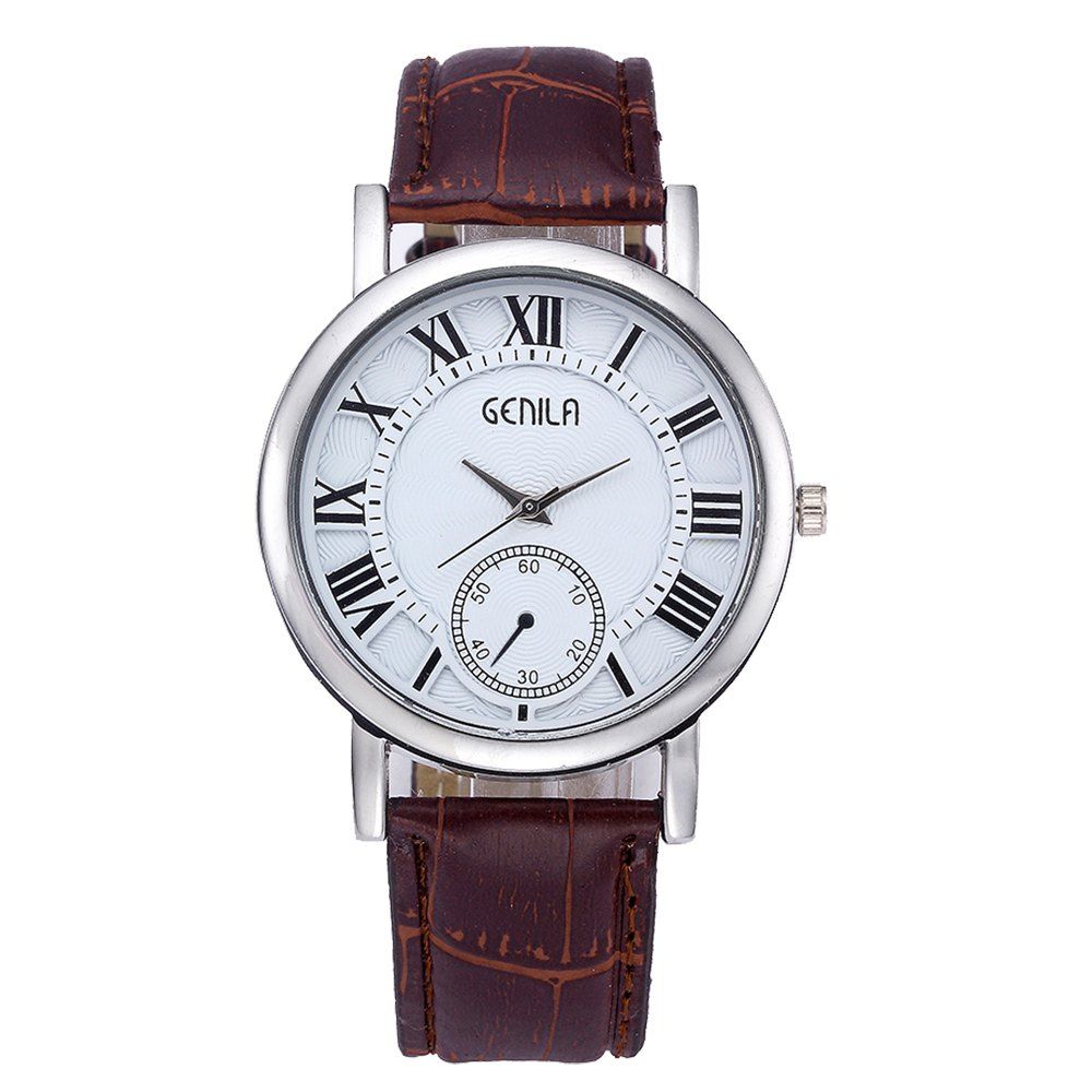 

Men Watch 132401 Women Business Leisure Band, Brown