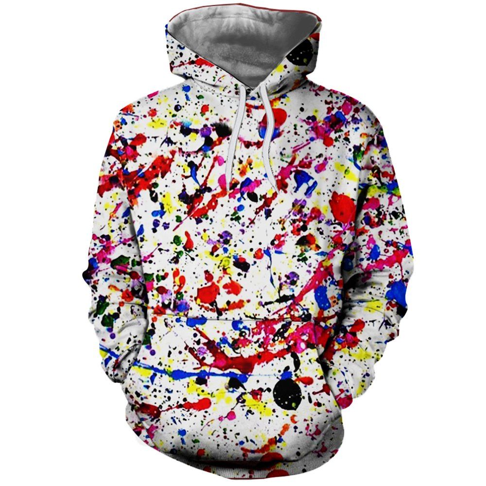 

Fashion European and American Men'S Digital Print Hoodie, Multi
