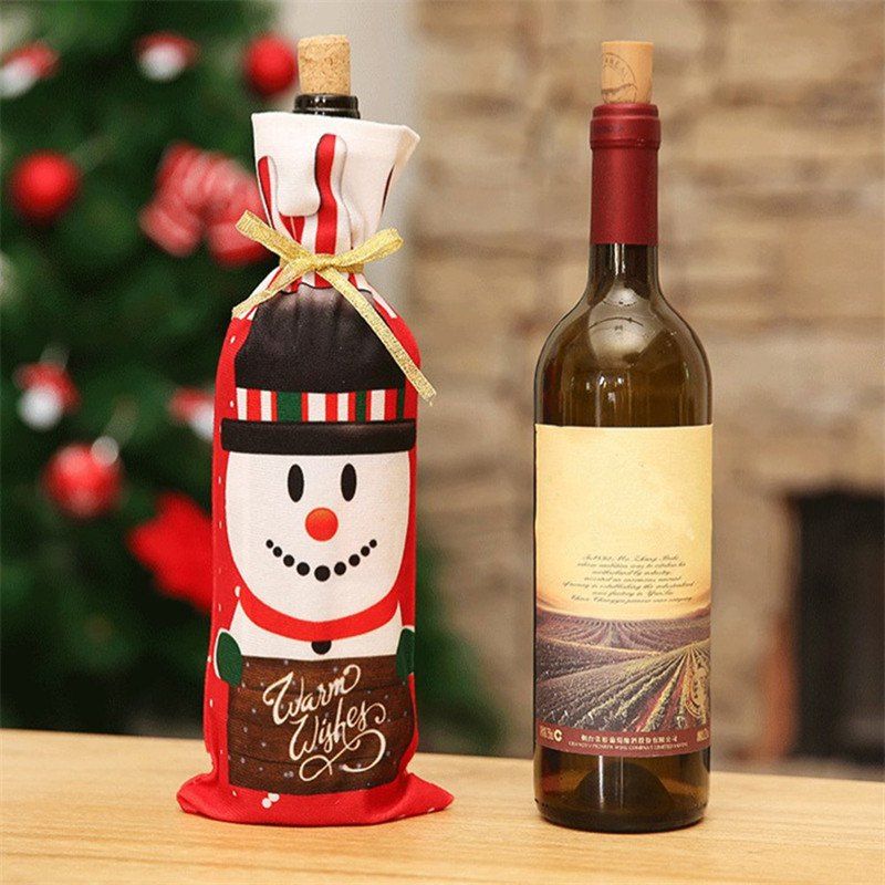 

Red Wine Bottle Set Tableware Home Decoration Supplies Christmas Decorations, Multi-a