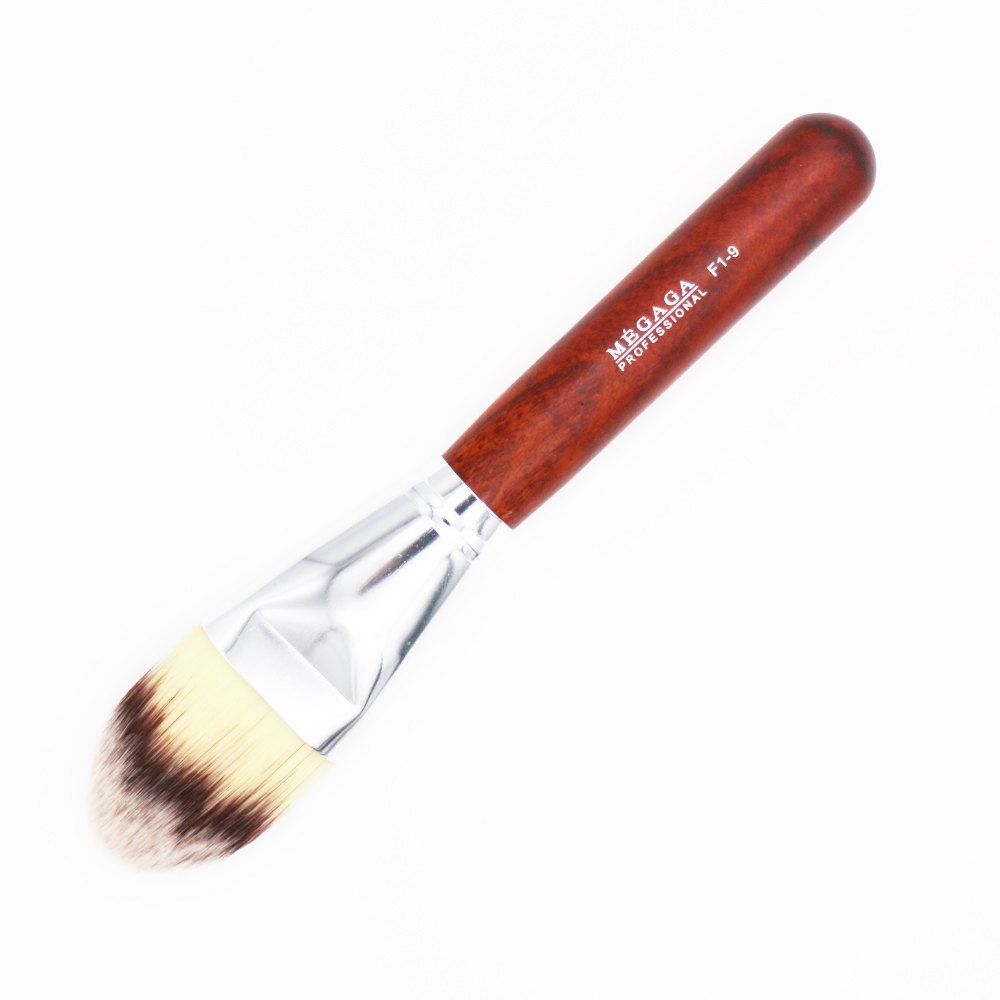 

MEGAGA Professional Tools Foundation Brush, Bean red
