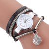 Ms diamant pendentif montre bracelet montre à quartz - Noir 