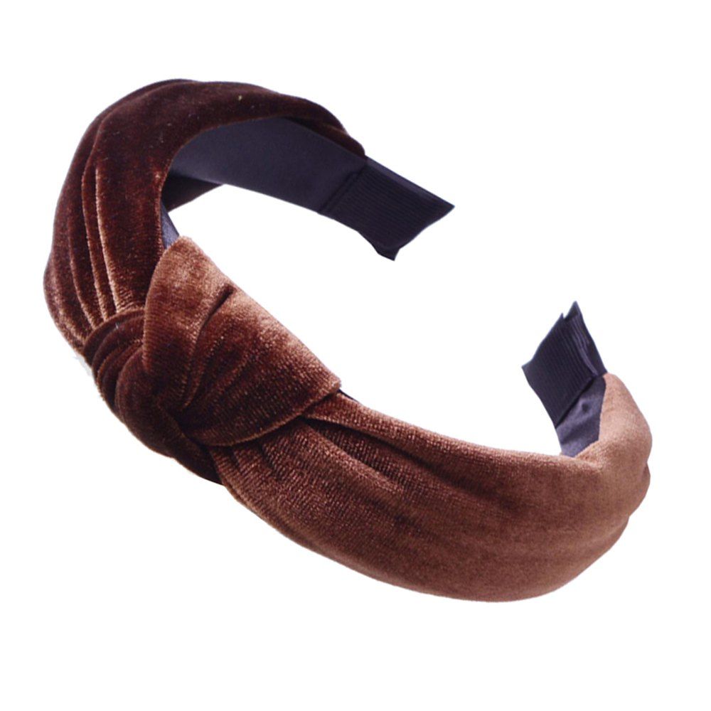 

Fashion Personality Wide Side Headband, Coffee