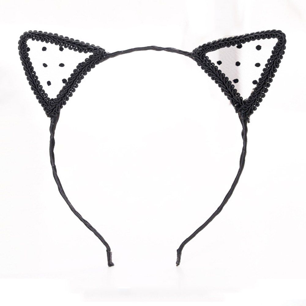 

Fashion personality lace cat headband, #001