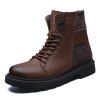 Chaussures d'hiver pour hommes Bottes d'hiver Bottes en cuir pour hommes - Brun EU 45