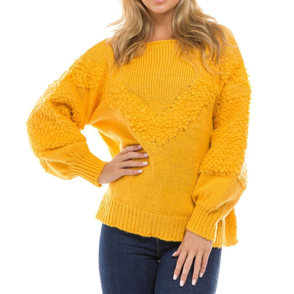 

2018 Autumn and Winter Sweater Women's Sweater, Yellow