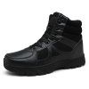 Chaussures de travail anti-dérapantes résistantes pour hommes en coton militaire Desert Training - Noir EU 44