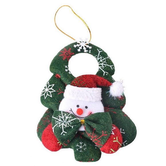 YEDUO arbre de bonhomme de neige suspendu ornements de Noël pendentifs de père Noël Elk - Vert Tortue de Mer 