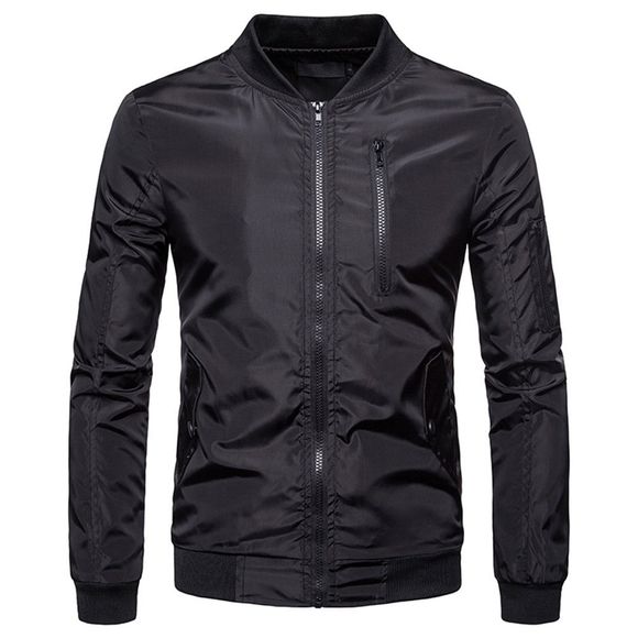 2018 New Men'S Jacket Veste Veste Décontractée Explosion - Noir L