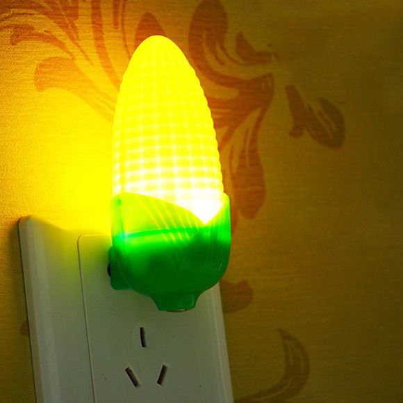 BRELONG Veilleuse à maïs à induction avec contrôle de la lumière à LED 1 pièce - Jaune 