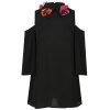 HAODUOYI Mini Robe Ludique Sexy Sans Bretelles pour Femme Noir - Noir M
