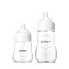 Brillante bébé bouteille de lait bouteille en verre borosilicate 150ml / capacité 260ml - Blanc 150ML
