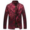 Manteau boutonné en costume de couleur chinoise - Rouge XL