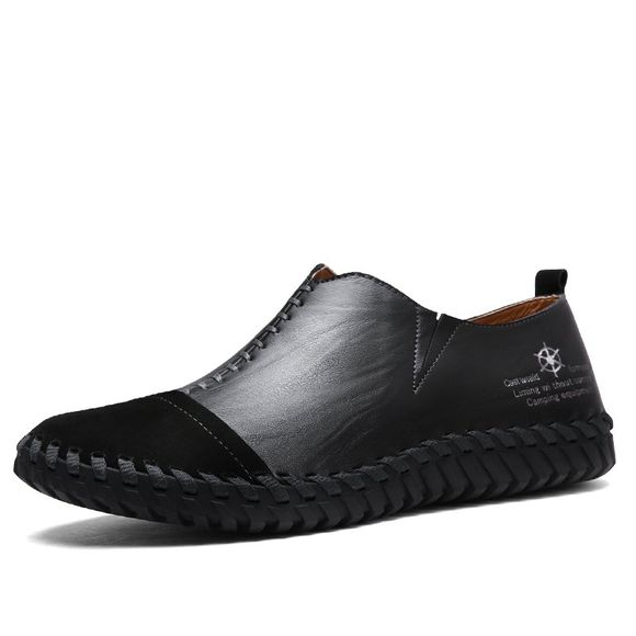 Patchwork bleu chaussures de sport confortables - Noir 39