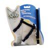 Il est pratique et sûr de marcher avec une corde pour chat et une chaîne pour animaux - Noir 120*18.5/24.5CM