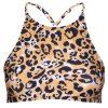 MISSOMO Bikini à licou ajouré léopard minimaliste sexy - Léopard S
