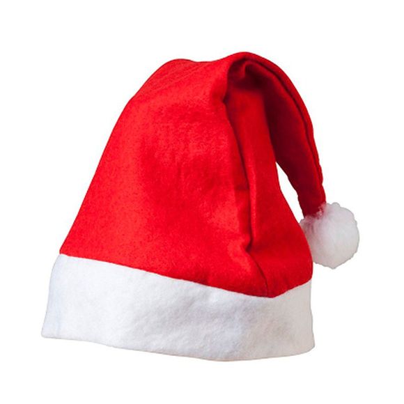 Chapeau de père Noël adulte en tissu non tissé - Rouge 