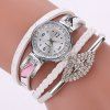XR2741 - Petit bracelet à fleurs avec accessoires de diamant - Montre pour femme - Blanc 