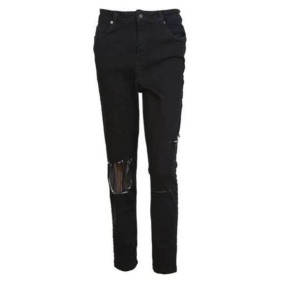 KISSMILK Pantalons Slim Pour Femmes Jeans De Mode Noir - Noir L