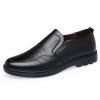 Chaussures en cuir pour hommes d'affaires portant des chaussures en cuir respirant - Noir EU 42