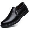 Chaussures de papa antidérapantes chaudes en hiver Chaussures tout-aller Chaussures tout confort en cuir - Noir EU 41