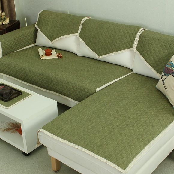 Coussin de canapé vert pin et coton de style série Inman de Jinsehuanian - Vert Fougère THREE SEATS