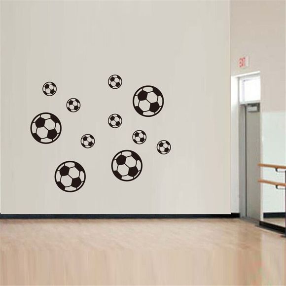 Stickers muraux série football 3D autocollants muraux amovibles autocollants muraux bricolage amovibles - multicolor A 14 X 20 INCH