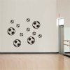 Stickers muraux série football 3D autocollants muraux amovibles autocollants muraux bricolage amovibles - multicolor A 14 X 20 INCH