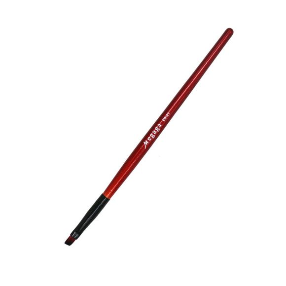 Porte-stylo en acajou avec pinceau à sourcils MEGAGA Professional Makeup Brush - Rouge 1PC