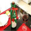 Ensemble de bouteilles de vin de Noël Ensemble de cadeau de vin rouge - multicolor B 1 SET
