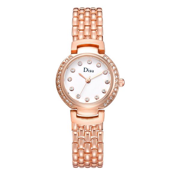 Disu Ds157 montre-bracelet en alliage époxy avec montre bracelet à la mode pour dames - multicolor B 