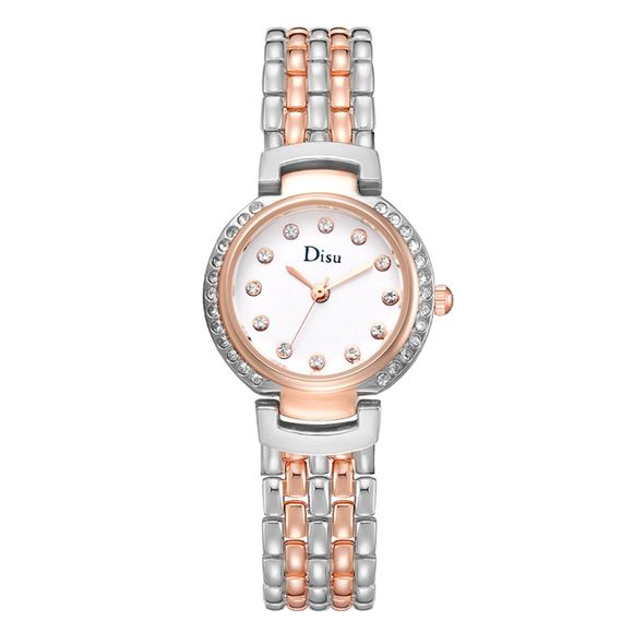 Disu Ds157 montre-bracelet en alliage époxy avec montre bracelet à la mode pour dames - multicolor C 