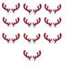 Christmas Moose Antlers Verres À Vin Décoration Nouvel An Partie Fournitures 10 PCS - Rouge 10PCS