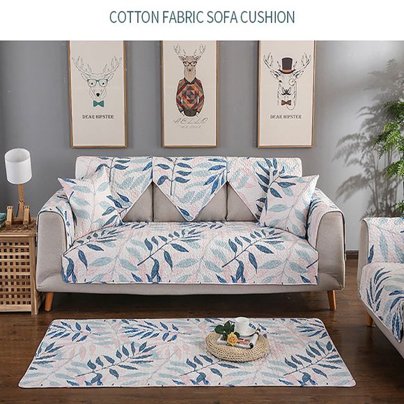 Coussin de canapé en coton de salon moderne simple - Bleu de Ciel 90*160CM