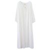 Robes Longues de Taille Littéraire et Artistique pour Femmes - Blanc M