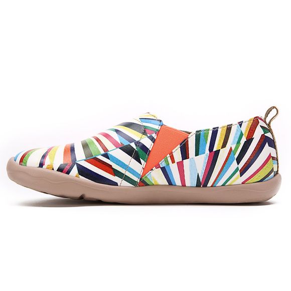 UIN, chaussures pour femmes, kaléidoscope, chaussures de sport isolées en toile peinte - multicolor A EU 38