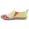 UIN, chaussures pour femmes, chaussures de sport à talons plats en toile peinte décorées - multicolor A EU 39