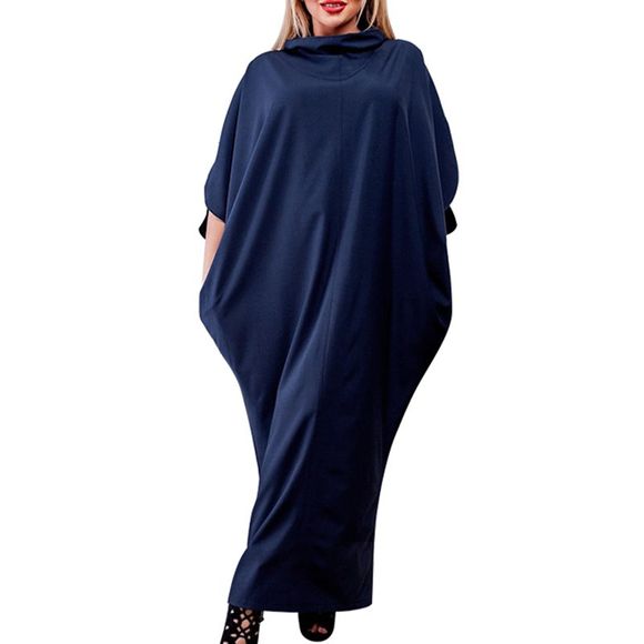 Big Robe Femme Robe Grand Taille 5XL 6XL Lâche Summer - Bleu profond XL