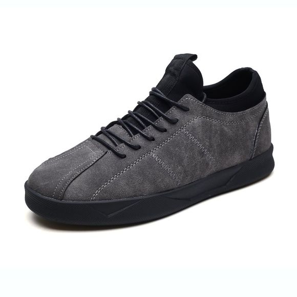 Chaussures de sport pour hommes Chaussures à lacets souples et confortables - Gris EU 42