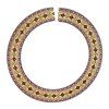 Guitare classique en bois incrusté de rosace diamètre intérieur 92mm étoile - multicolor 