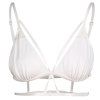 MISSOMO Soutien-gorge de bikini mince à bretelles sexy - Blanc Lait 75C
