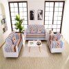 Coussin de dos de canapé en coton moderne de coussin de sofa de couleur de jardin de quatre saisons - multicolor A 70 X 70CM