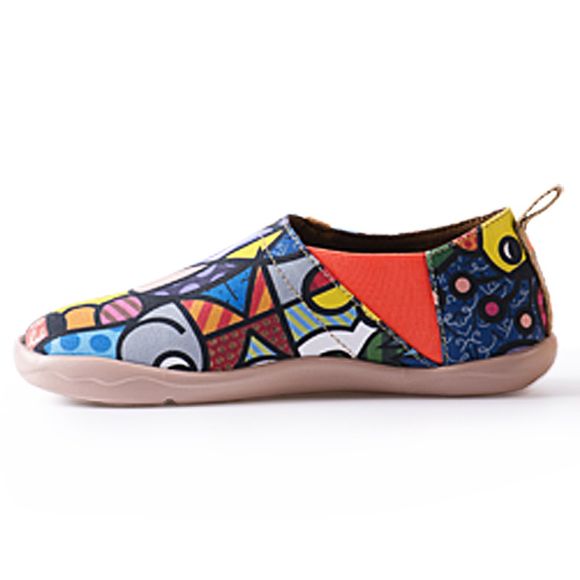 UIN chaussures peintes en toile peintes pour femmes, chaussures de mode, chaussures de sport - multicolor J EU 41