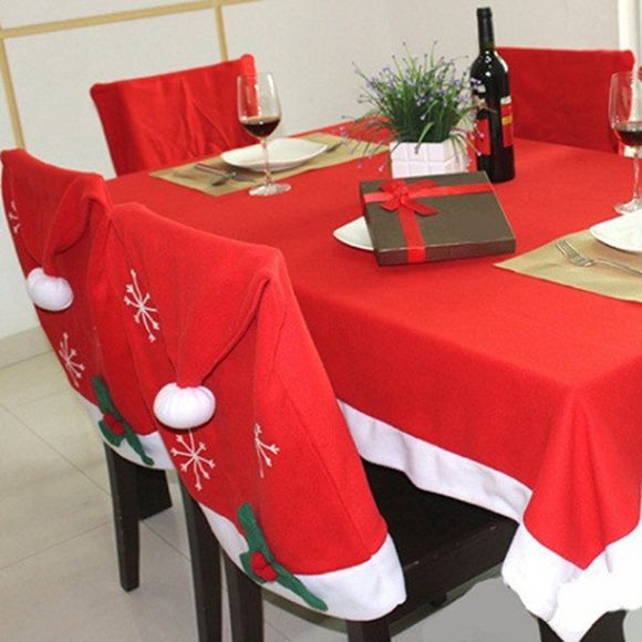 WS Christmas Tea Table Nappe Nappe Ustensiles de cuisine - Rouge 