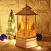 Lampe de table de Noël impression créative s'allume lampes de bureau décoration chandelier - Blanc 