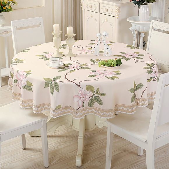 Table ronde moderne d'art de tissu rural de décorations de table simple - multicolor A 180*180*0.3CM