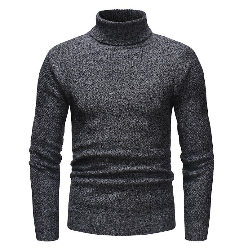 [41% OFF] 2020 Men'S Turtleneck Sweater In BLACK | DressLily